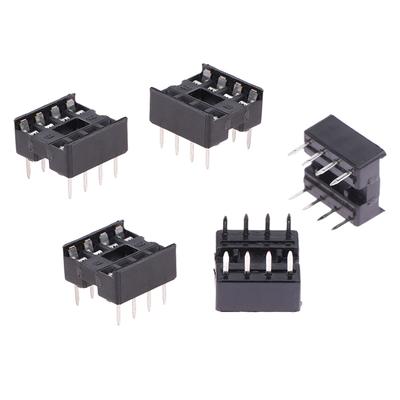 20 Stück/Set DIP-8PIC Rundloch 8-Pin IC-Sockel Adapter 2,54 mm DIP8 Chip-Sockel Schaltungs-IC-Stecker Löttyp