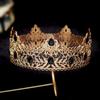 Hair Ornaments Baroque Crown Shiny Princess Tiara Elegant Rhinestone Crown  Man
