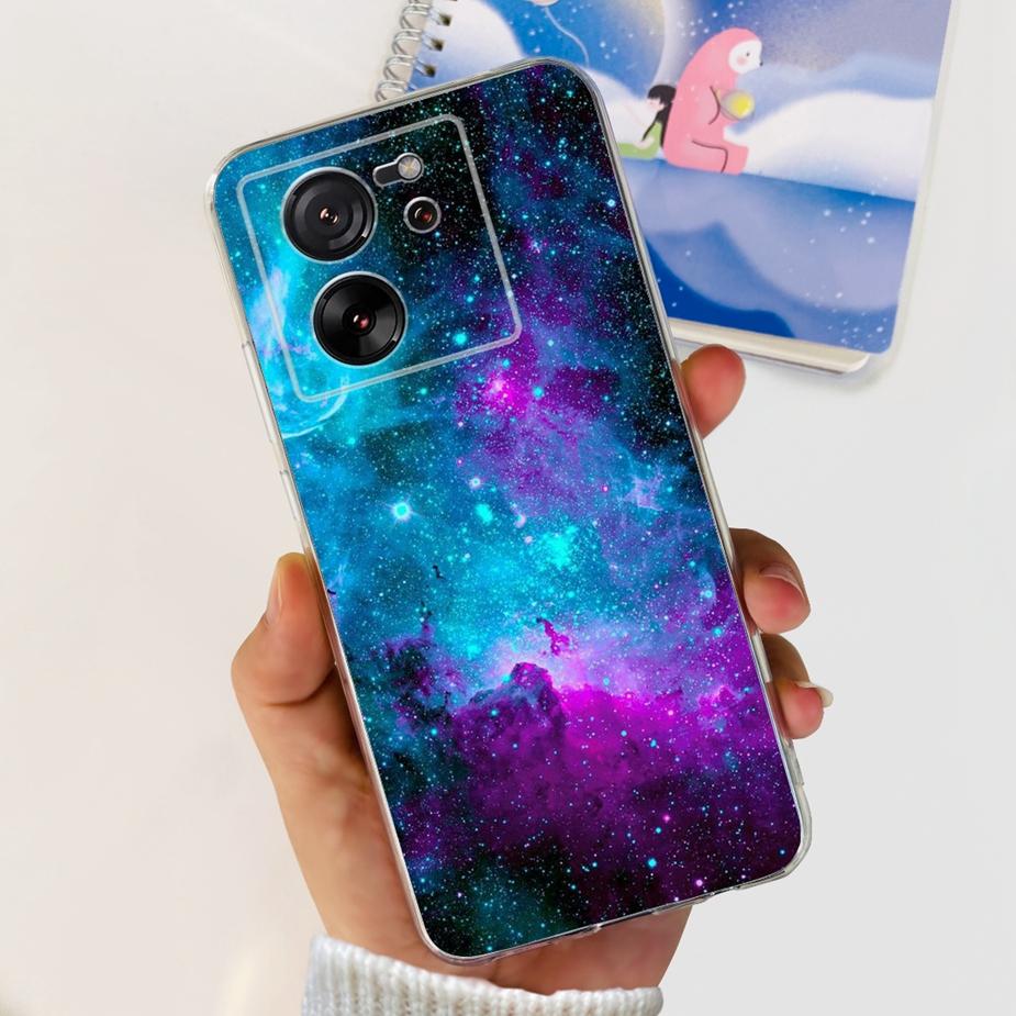 For Xiaomi 13T Pro Case Luxury Painted Back Cover Clear Silicone Phone Case For Xiaomi Mi 13T Pro 13TPro Soft Fundas 6.67'' Bags