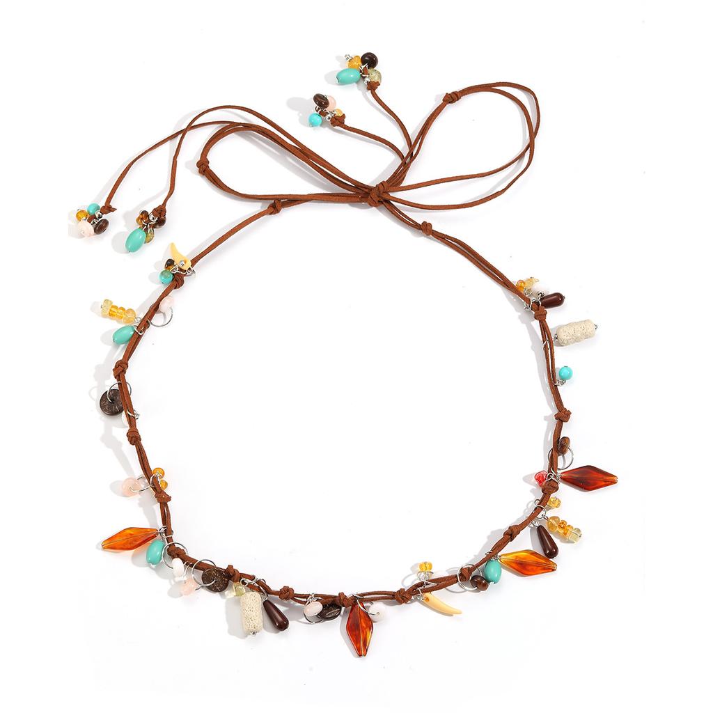 Summer ocean beach vacation style necklace for women, fashionable and adjustable accessories