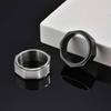 Stylish Hexagon Stainless Steel Ring for Men,Relieving Anxiety Decompression Neutral Spinner Ring,Trendy Casual Gifts