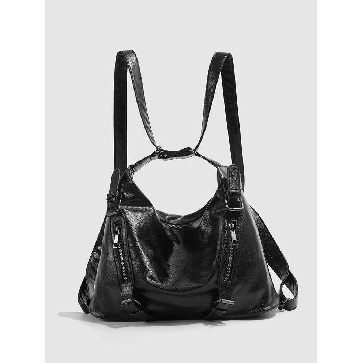 Women's Backpack 2025 Trendy Retro Soft Leather Multifunctional Large Capacity Underarm Shoulder Bag High-end Commuting Tote Bag