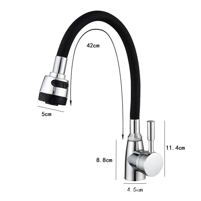 Lucky Cat Hot & Cold Stainless Steel Faucet for Kitchen & Bathroom Sink