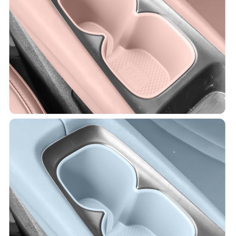 For Seagull Car Water Cup Holder Silicone Cup Pad Anti-slip Pad Fixed Beverage Holder Garbage Box Cup Storage Box Car Accessory