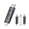2025 Cheapest New 3-in-1 USB Type C OTG Adapter Universal USB-C 2.0 Card Reader for TF Memory Cards Mobile Phones PCs/Computers