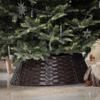 Yunhui Handmade Woven Christmas Tree Skirt and Base Fence Decoration