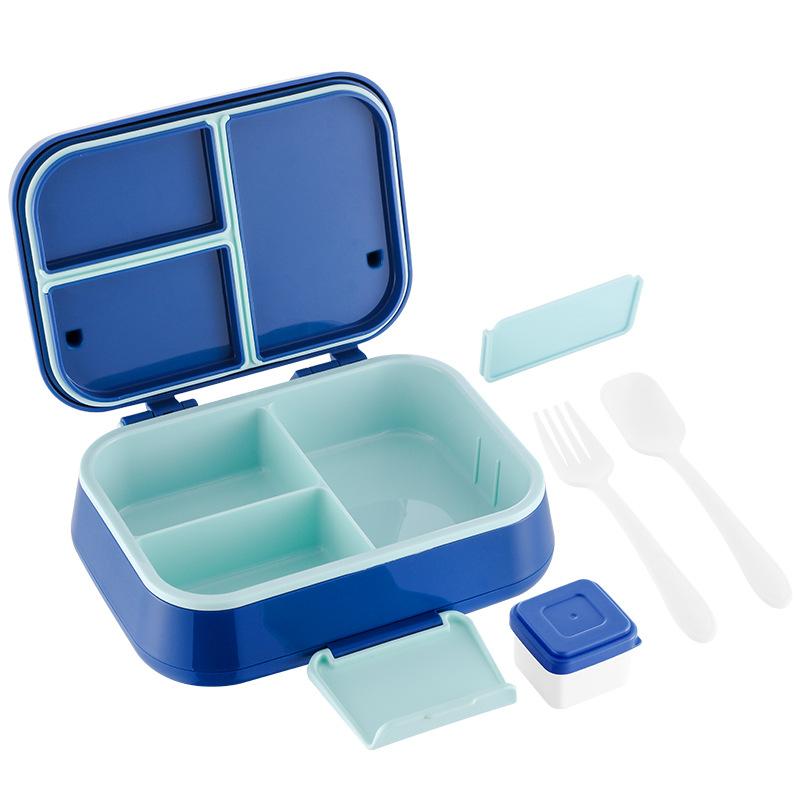 Large Capacity 2 Tier Bento Lunch Box Microwave Dishwasher Safe Portable Meal Prep Container for Students Adult Fruit Salad Box
