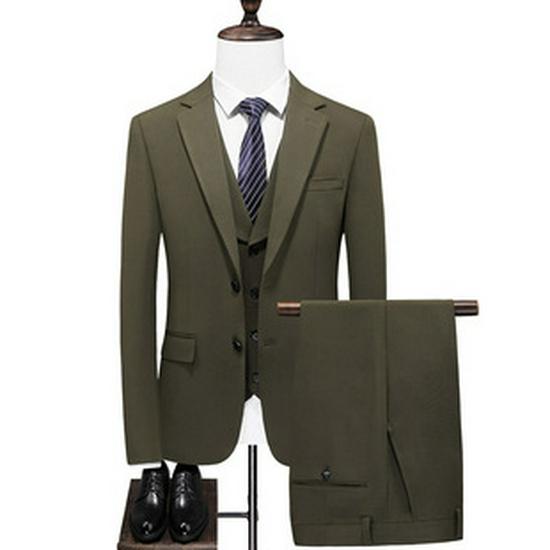 Men's Trendy Business Casual Suit Set for Work, Interviews, and Weddings