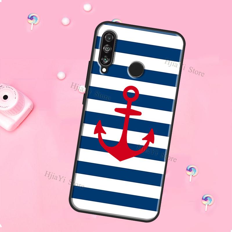 Anchor Boat For Huawei Honor Magic 5 Lite X8 X9 X8a X9a 50 70 P20 P30 P40 P50 P60 Pro P Smart 2019 Case