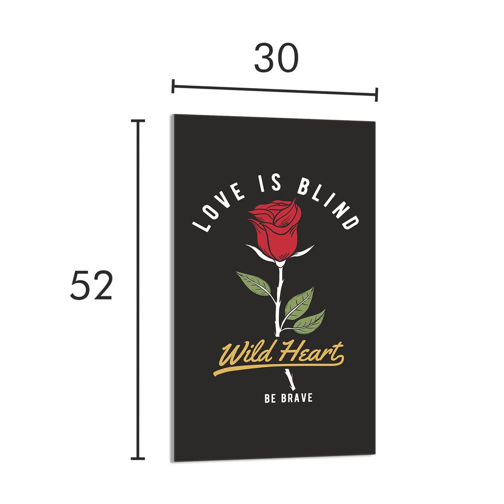 GLASS CUTTING BOARD 30x52 Rose