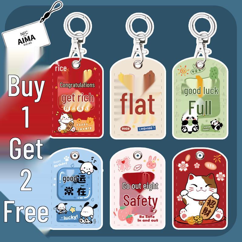 Mini Community Card Case Keychain - ICID Access Protective Sleeve & Bus/Elevator Holder