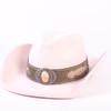 Popular European and American Classic Suede Western Cowboy Hat, Men's and Women's Fashion Big-brimmed Top Hat Shade