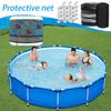 1pcs Swimming Pool Round Cover Water Evaporation Dustproof Outdoor Pool Tub Blanket With 12 Clips Outdoor Pool Accessories