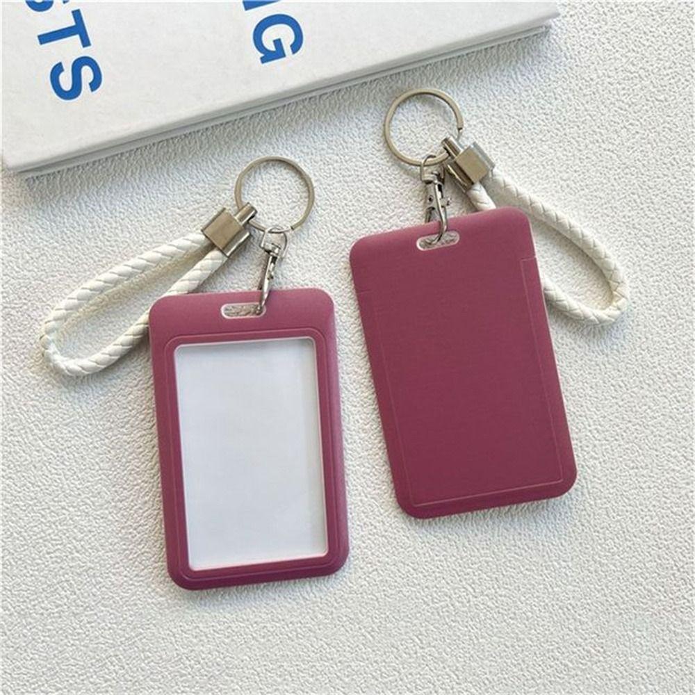 Card Keyring Business Key Chain Badge Holders ID Card Holders ID Card Protective Bus Card Cover