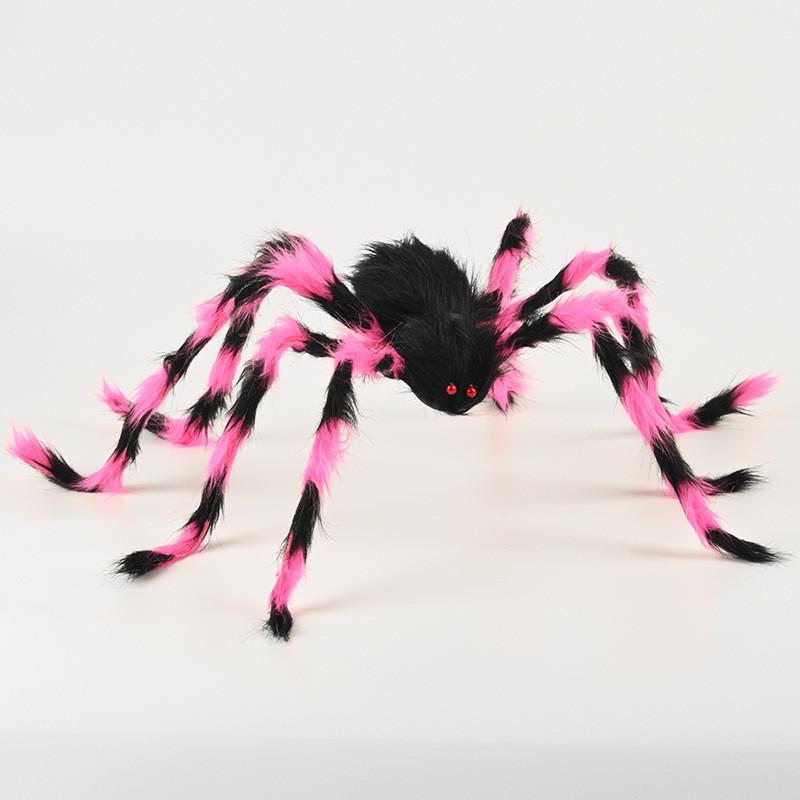 Halloween Spinnen Decoratieset Met Kleurrijk Pluche Materiaal Voor Feestsfeer