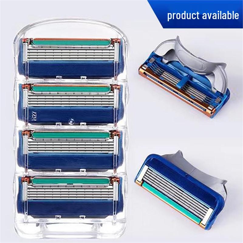 Traditional German Five-Blade Razor for Men - Manual Shaver, Old-Fashioned Beard Razor