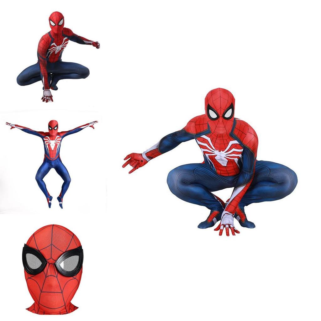 Ps4 Insomniac Spider-man Cosplay Kostüm 3D Druck Erwachsener Kinder Spidey Zentai Anzug Mit Exquisiter Verarbeitung Und Atmungsaktivem Lycra Material