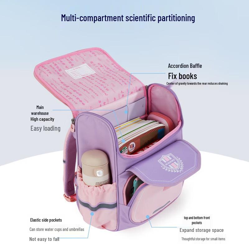 KALA·Y CX2693 Ergonomic Kids School Backpack