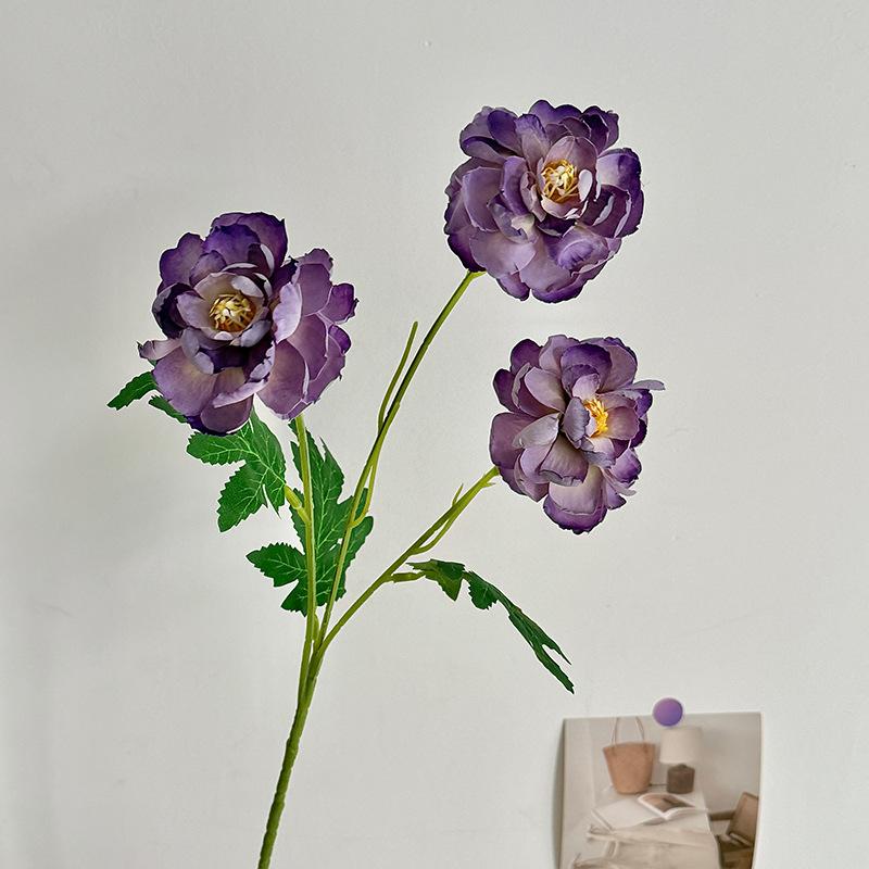 1 Heads Silk Artificial Peony Bouquet Flowers Decoration Wedding Home Table Large Fake Flowers Valentines Day Supplies