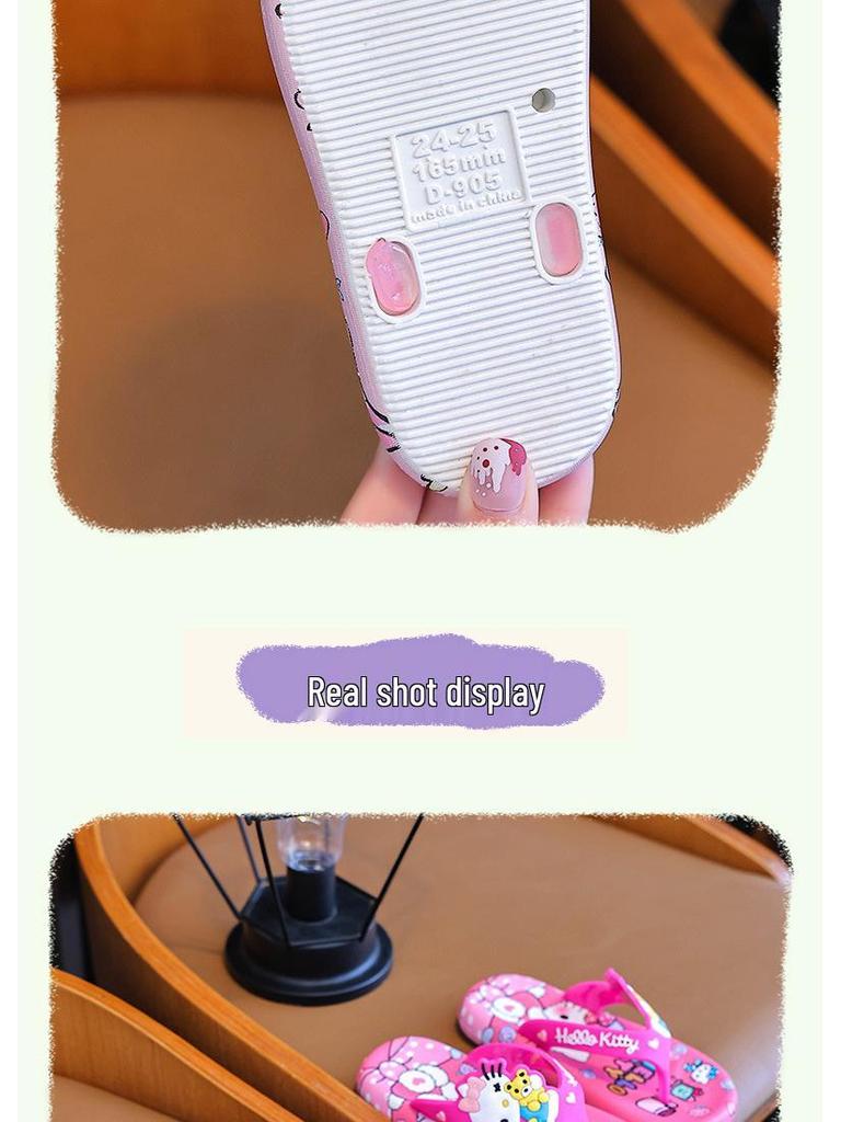 Entzückende rutschfeste Flip-Flops für Mädchen im Alter von 2-8 Jahren – Weiche Sommersandalen für Zuhause oder den Strand