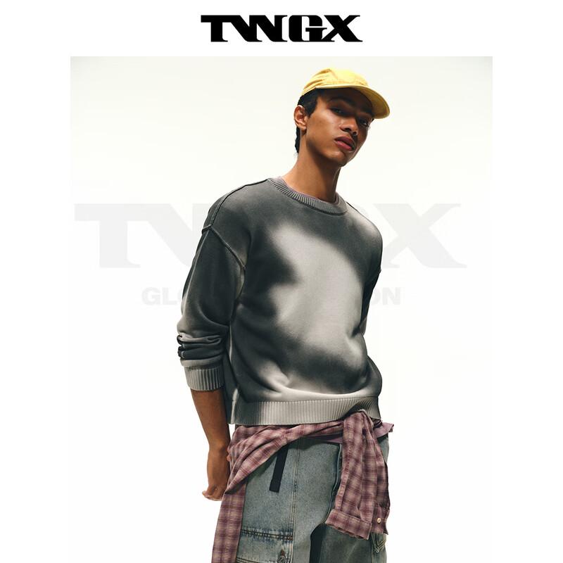 Teenie Weenie Men's Vintage Washed Casual Loose Sweater