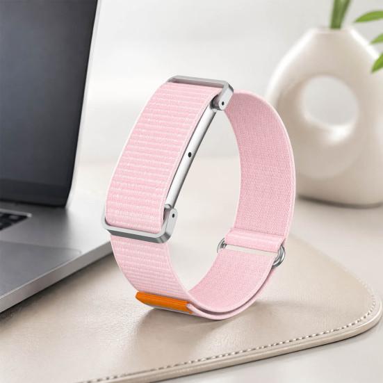 Lightweight Woven Nylon Wrist Strap Band for Fitbit Air, Breathable Sport Strap, Adjustable Replacement Flexible Weave Fitness Wristband Men