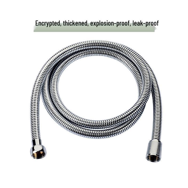 Compact High-Pressure Turbo Shower Head Set with Rain-Effect