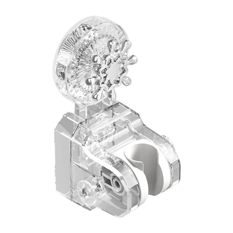 

Adjustable Shower Head Holder with Suction Cup Wall Mount Shower Head Support Adjustable Height & Angle Shower Head Rack 1 прозрачный белый