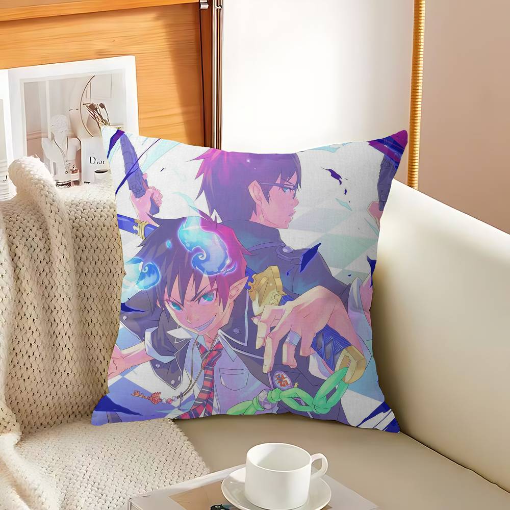Blue Exorcist Cushion Cover Pillowcase Upholstery Sofa Throw Pillow Home Decor Pillowcas