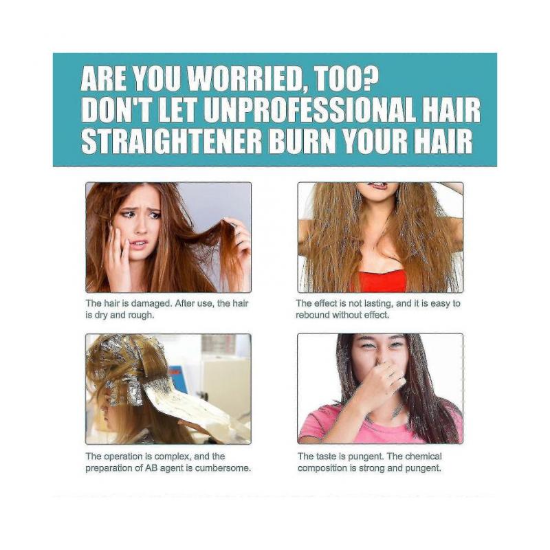 Protein Straightening Cream for Smoothing Frizz Split Repair Damaged Hair Without Straightening Care Cream