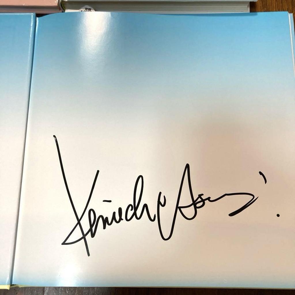 [USED] Kenichi Asai Art Collection, 3 volumes, poster, ballpoint pen, signed