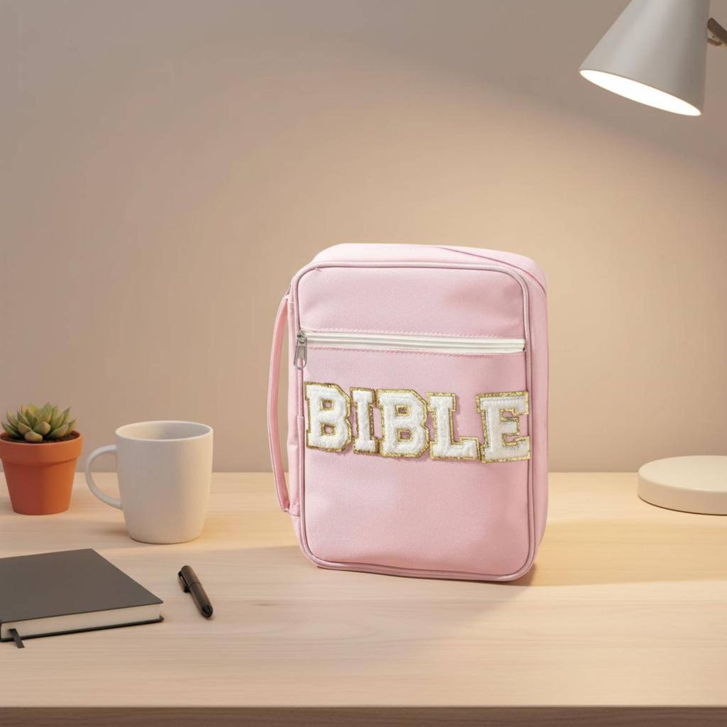 Bible Bag with Handle Large Capacity Bible Study Organizer Zippered Book Carrier Lightweight Religious Accessory