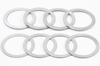 MicrOHERO Stainless Steel Road MTB Microspacer BB Shim 24mm Inner 30mm Outer Diameter Clearance Adjustment 4 Thick 4 Thick Spacers for Fine for 24mm