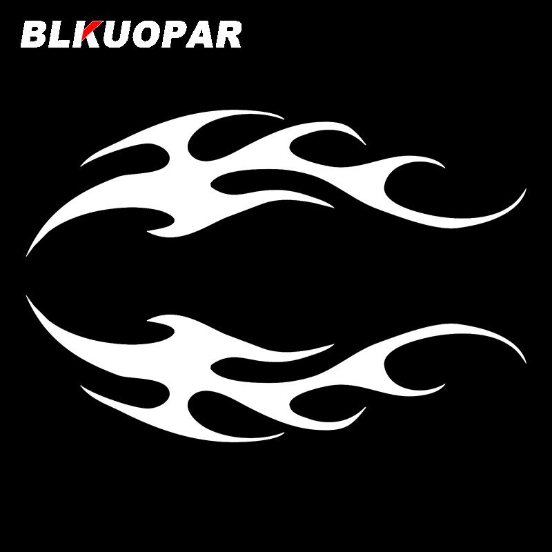 BLKUOPAR for Tribal Flame Car Stickers Sunscreen Occlusion Scratch Decal Vinyl Trunk Skateboard Bicycle Decor Car Door Protector