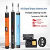 USB Digital Display Wireless Soldering Iron Set - High Power Portable Welding Tool