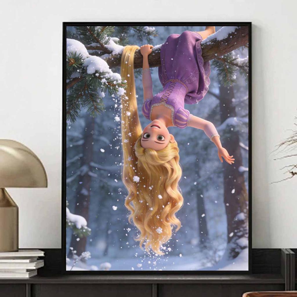 Disney Diamond Art Painting Kit Rapunzel 5D Diamond Painting Dot Art Home Wall Decor