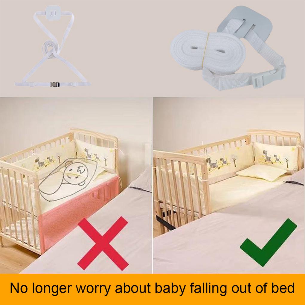 Baby Bed Strap Adjustable Bedroom Baby Room Toddler Beds Attachment Anti-skid Belt Safety Protection Guard Accessories