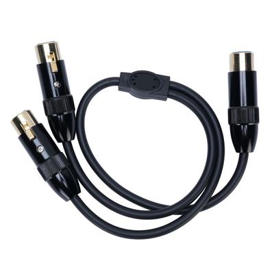 Cavo Sdoppiatore XLR 3 Pin Doppio XLR Femmina a Femmina Cavo Adattatore Microfono Bilanciato per Mixer