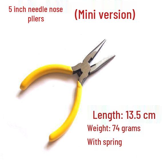 

6-дюймові багатофункціональні міні-плоскогубці з пружиною, малий загострений ніс, ручний інструмент електрика