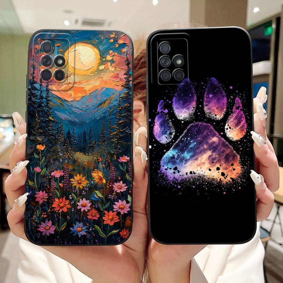 For Samsung Galaxy A71 A51 4G Fashion Dusk Beach Painting Phone Case For Samsung A51 A71 4G Soft Silicone Shockproof Cases