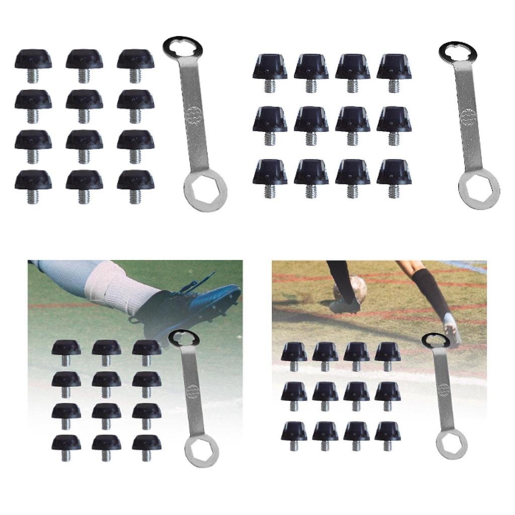 12 Football Boot Spikes, Non-slip, Solid Ground Portable Replacement Spikes for Indoor And