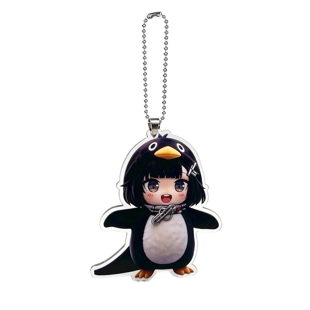 Acrylic Anime Character Keychain Pendant with Ball Chain Durable Lightweight Design Suitable for Bag or Key Decoration Collectible Accessory