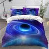 3D Fantasy Starry Sky Series Bedding Set Cosmic Planet Quilt Cover Pillow Case 2 or 3 Pieces AU240 * 270 Extra Large Size Home Decoration