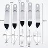5 Pcs Chocolate Decorating Tool Set Premium Stainless Steel Scraper Ideal for Cake Mousse Cream Decoration Ergonomic