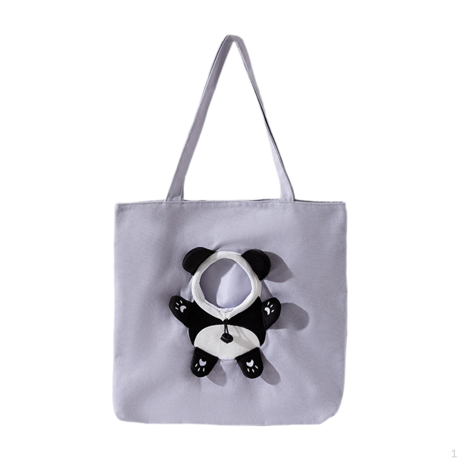 

Dog Cat Shoulder Bag Crossbody Puppy Outdoor Handbag Kitten Travel for Bunny Small, Grey and L