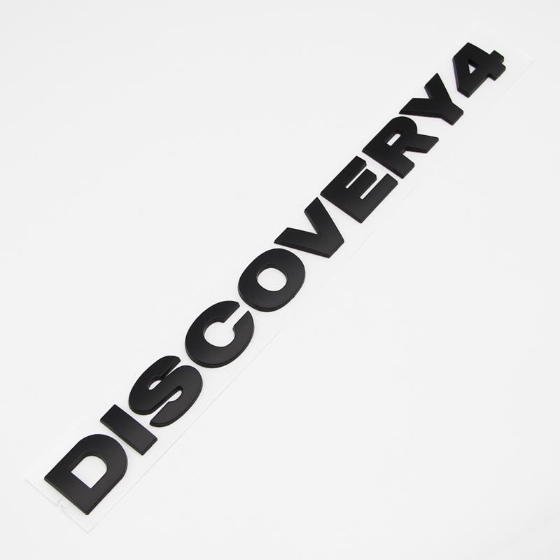 3D ABS Discovery 4 Letters Car Hood Trunk Emblem Badge Sticker For Land Rover Discovery 3 5 Sport Auto Styling Accessories Decal FG5