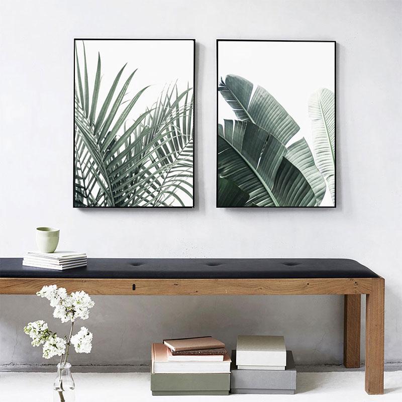 Palm Leaf Poster Monstera Canvas Painting Nordic Wall Art Print Plant Modern Picture For Living Room On The Wall Home Decor