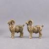 Zvířecí Beran Retro Koza Miniatury Figurky Mosazná Malá Soška Stolní Ozdoby Vintage Domácí Dekorace Řemeslné Doplňky