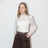 Deondeulob Dd_Lace Pattern Long Sleeves Top_2Color