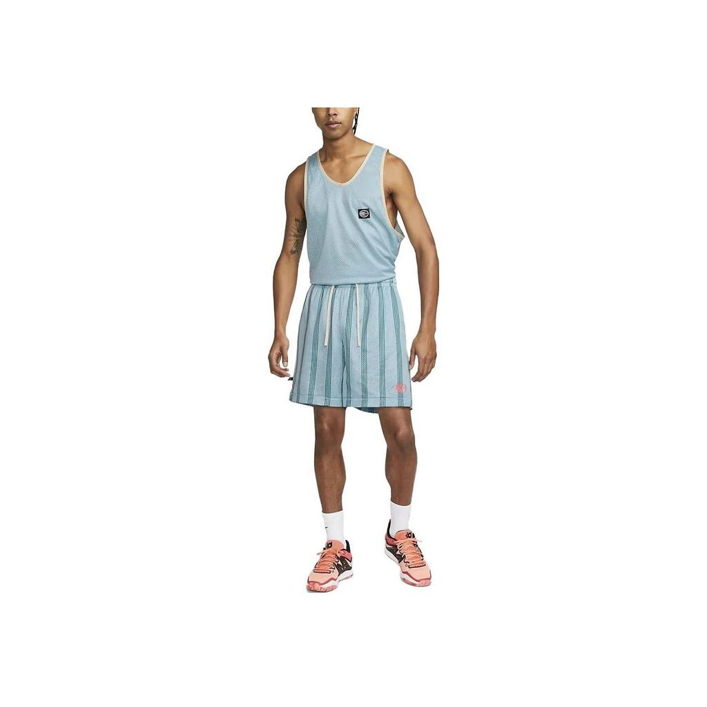Nike Pantalon de Basket Droit à Cordon de Serrage et Taille Élastique à Rayures Homme Bas Bleu DX0225-442